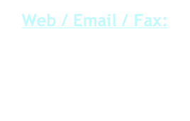 Web / Email / Fax:

Tel JNB : (011) 791-7134
Tel PTA : (012) 548-2092
Cel : 082-467-5919 / 082-040-3502
web: www.5h-cms.com
email: info@5h-cms.com
fax: 0866920040